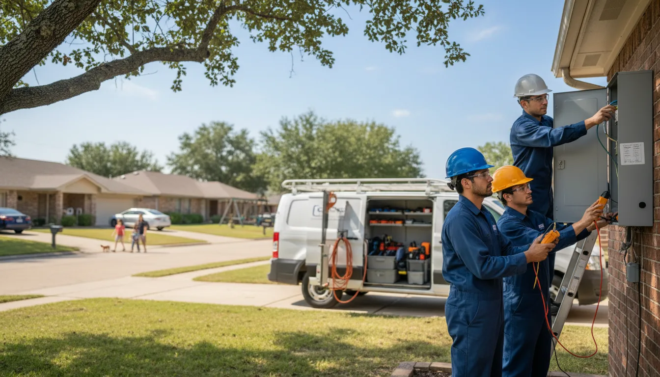 Certified electrician providing emergency electrical services in Harlan, IA